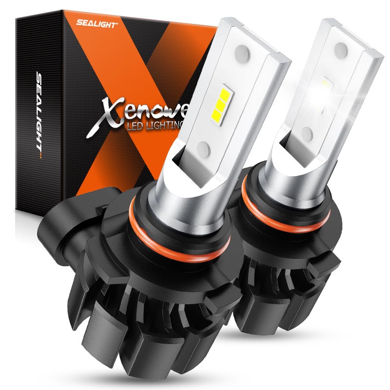 SEALIGHT H10 9140 9145 LED Fog Light Bulbs or DRL, 13,000 LM 600% Super Brighter H10 Fog Lights Led Bulb, 6500K Cool White 9040 9140 Led Fog Lights Bulbs Replacement for Cars, Plug and Play, Pack of 2 - Image 1